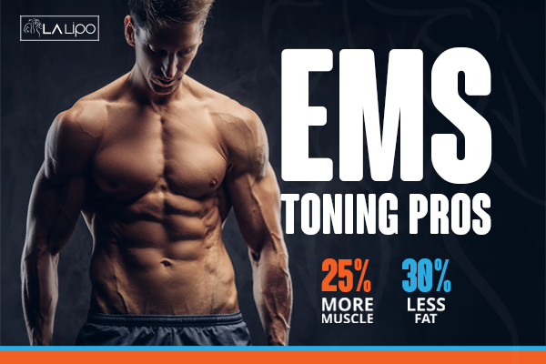Image of man with sculpted stomach showing the fat loss and muscle gain of LA-EMS Body Sculpting Treatment Milngavie